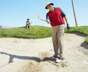 golf wedge sand rough